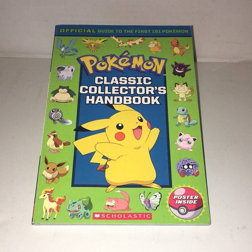 POKEMON CLASSIC COLECTORS HANDBOOK OFFICIAL GUIDE TO FIRST 151 POKEMON NWT